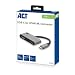 Produktbild ACT AC7020 USB C auf HDMI Adapter mit Aluminium Gehäuse, USB-C HDMI Kabellänge 0,15m, USB Typ C 60W PD, 4K @ 60Hz, zum Anschließen Eines Zusätzlichen Monitors, Grau