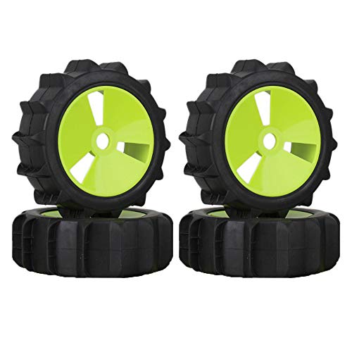 LAFEINA 4PCS 1/8 RC Off Road Buggy Snow Sand Paddle Tires Tyre 17mm
