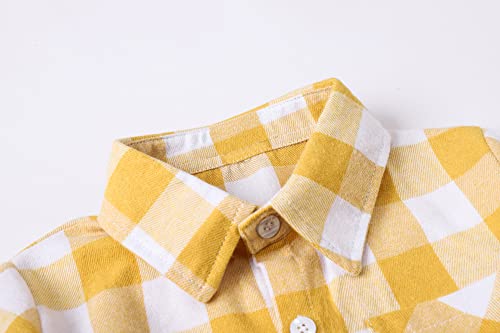 Image of SANGTREE Long Sleeved Flannel Shirt Button Down Plaid Shirts
