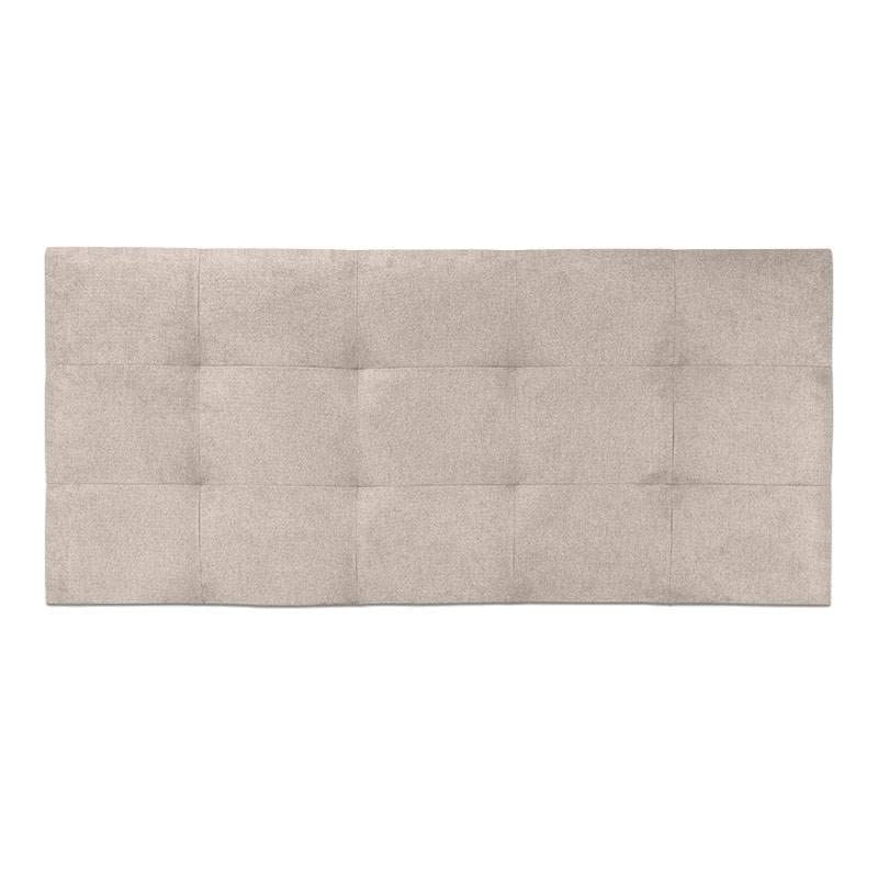 Ventadecolchones - Cabecero de Cama Tapizado Acolchado de Dormitorio con capitoné Modelo Tablet en Tela Antimanchas Crudo y Medida 180 x 70 cm para Camas de 160 ó 180 cm