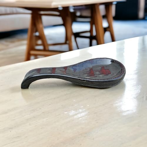 Image of Malaikah Ceramic Spoon Rest Pack of 3 for Home, Kitchen, Dining, Kitchen Decor & Gifting
