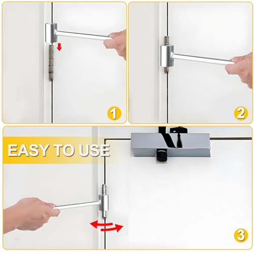 Türöffnungswerkzeug Türscharniere, 2 Stück TüRscharnier Einstellwerkzeug Türband Werkzeug für Brandschutztür Sicherheitstüren Verstellbares Türscharnierwerkzeug