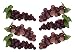 Set of 6 Red/Purple Faux Artificial Grape Bunches Each Bunch Measures 7" x 2.5"