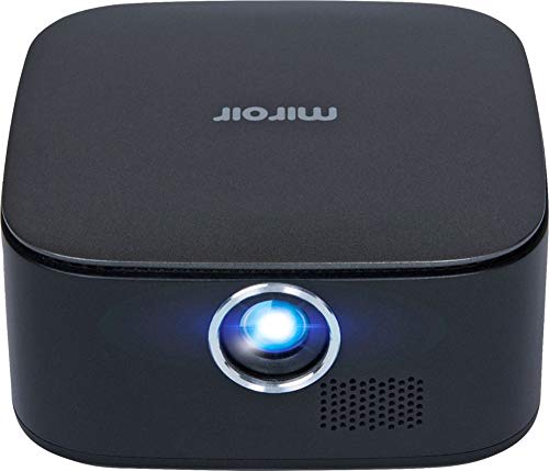 Miroir M75 Portable Projector, Grey, 50 Inch Picture, 1080P Supported, Home / Outdoor Entertainment, Rechargeable Battery, Compatible With TV Stick / Laptop / Phone / Game Console