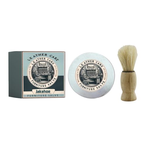 Protector de piel crema para cuero con búho C7A2 cepillo de bálsamo de piel de búho sabio