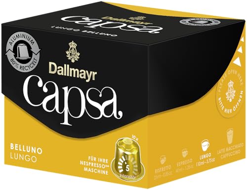 Dallmayr Lungo Belluno Capsa Coffee for Nespresso, 1.98 Ounce