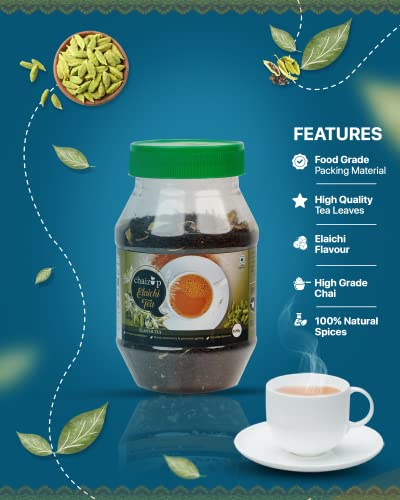 Image of Chaizup Premium CTC Elaichi Tea | Strong & Aromatic Loose Leaf Cardamom Chai | 1kg Pack | Boosts Immunity | Supports Metabolism | Relieves Stress | 100% Natural (100g)