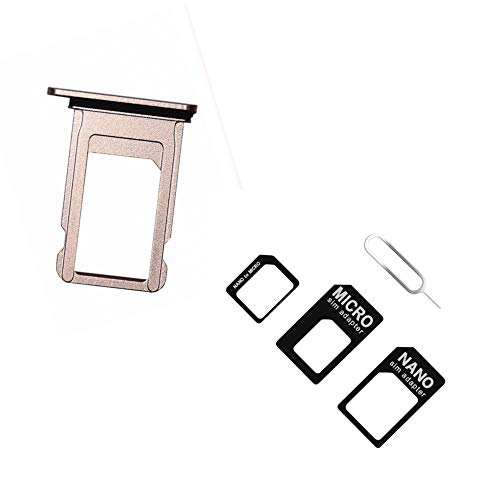 Gold sim Card Tray for iphone11 with Micro Nano SIM Card Adapter