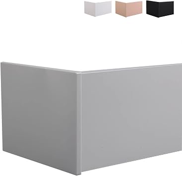 Ceiling Curtain Pelmet Box Without Track, 5ft 8ft 10ft 12ft 14ft 15ft 16ft 20ft Blackout Window Cornice Valence, Shower Curtain Rail Board, 4 ColoursGray,4m/13ft