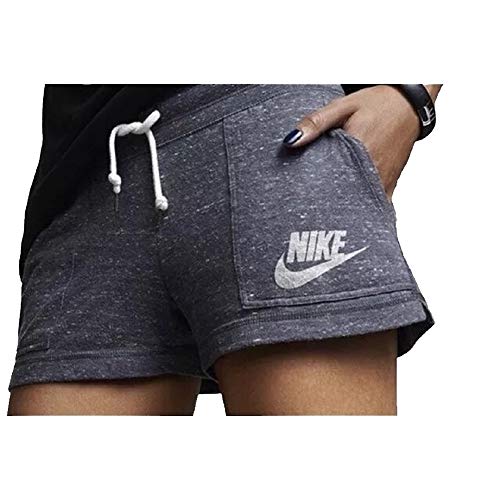 Nike Women's NSW Vintage Gym Shorts 813874 Obsidian (X-Large)
