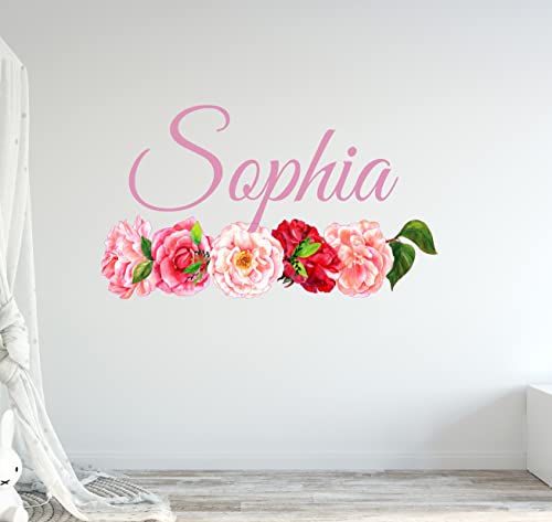 Vinilo decorativo floral personalizado 20x9 pulgadas miniatura 5