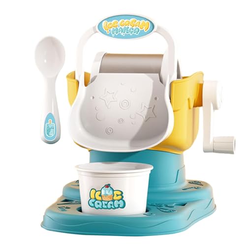 Kids Ice Cream Maker, Soft Serve Ice Cream Machine, Manual Quick Results Simple Treat Maker Make Ice Cream, Sorbet, Long-lasting Cooling