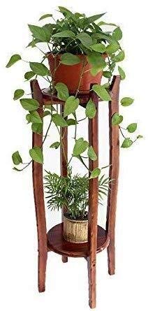 Vases en bois massif double couleur salon chambre et support bonsai
