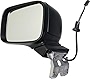 Kool Vue Mirror Compatible with Jeep Renegade 2015-2018 Driver Side Power Manual Folding Heated with Signal Light Textured Black