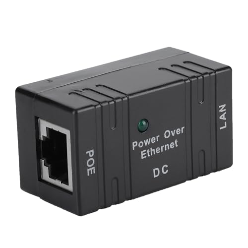Separador POE compacto con conector RJ45 para puente de red AP, inyector POE para instalación fácil (Negro) miniatura 7