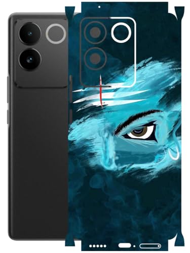 Image of AtOdds - Full Body Back Screen Guard Protector Film - Lamination Wrap Skin Sticker Compatible with IQOO Z7 PRO (5G) | Scratchproof Matte Finish (Mahadev)