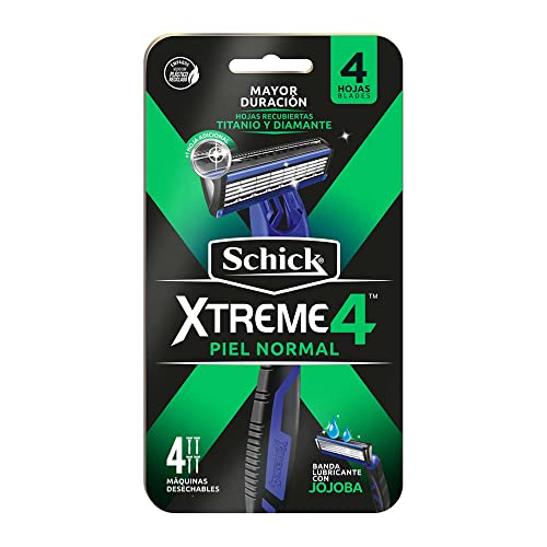 Rastrillos, Drugstore Schick Xtreme4 Rastrillos Desechables para Hombre Piel Normal 4pz