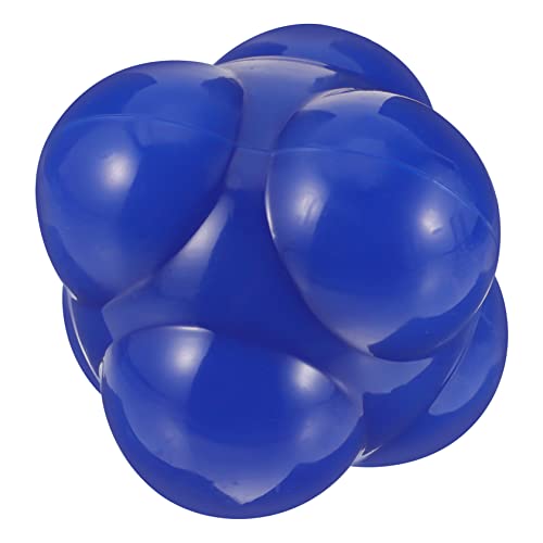 Toddmomy Silicone Hexagonal Reflex Ball for Agility Training and Hand-eye Coordination Improvement, Blue Agile Fitness Ball Suitable for Sports