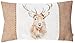 Evans Litchfield Funda de cojín de Ciervo, Blanco, 30 x 50cm