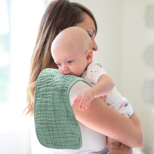 Accmor 6 Pack Muslin Burp Cloths 100% Cotton 20''x10'' Large Extra Soft and Absorbent Baby Burping Cloth for Boys Girls2