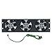 Lowell FW3-3T 3U Whisper Fan Panel, Thermo-Cord, 3 Fans