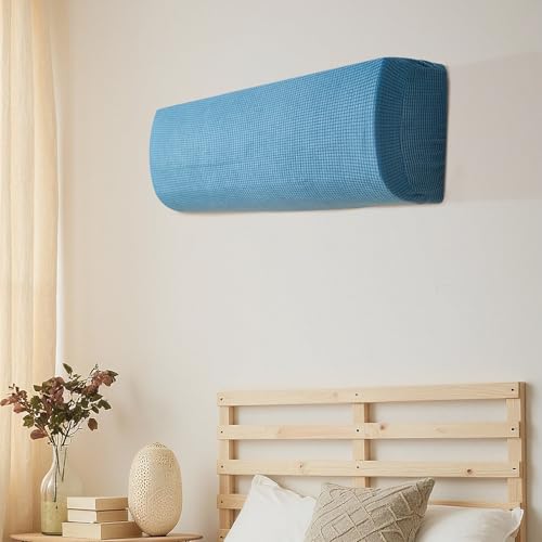 壁掛けエアコンカバー 室内機 屋内用 防塵 伸縮性 無地 防塵 防湿 洗える 取り付け簡単 再利用可能 88cm-95cm