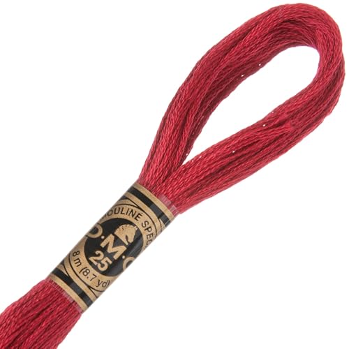 Image of Hobby Lobby DMC Cotton Embroidery Floss - 816 Garnet, Set of 12