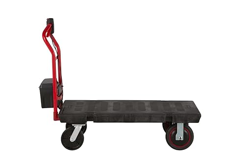 Miniatura 9 de Rubbermaid Commercial Products - Carro rodante de plataforma resistente, camióncarrito de empuje, capacidad media de 200 libras, ruedas giratorias