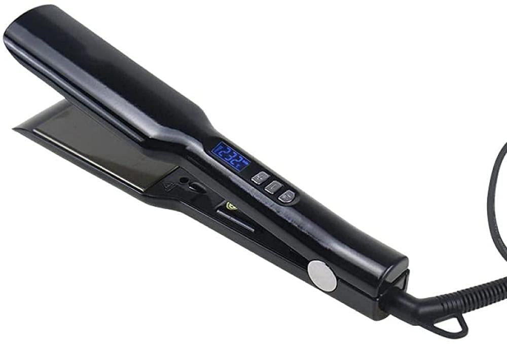 Curly Style Professional Ceramic Hair Glasses Anti-Iron Removal Smooth Roller Wet Dual-use Hair Care Led Display Wide Panel Smooth Hairpin for Hair Styling Hair Straightners Curling Irons Hair