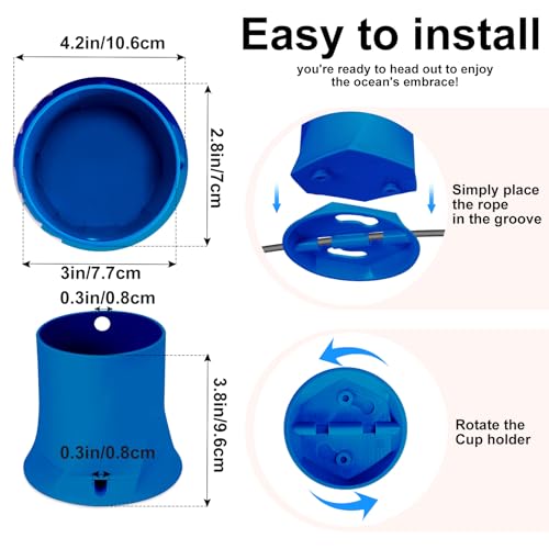 Accesorio para tabla de remo premium con acabado azul marino 3