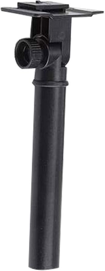 Image Gedourain Solar Powered Lamp, ABS Dustproof Single Head Black Solar Underwater Light for Garden for Pond