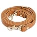 RAYNAG Leather Purse Strap Replacement, Adjustable Crossbody Strap Replacement, Handbag Shoulder Strap Replacement, Brown with Gold Lobster Clasp
