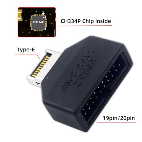 Adaptador USB 3.1 Type-E a USB 3.0 20Pin miniatura 3