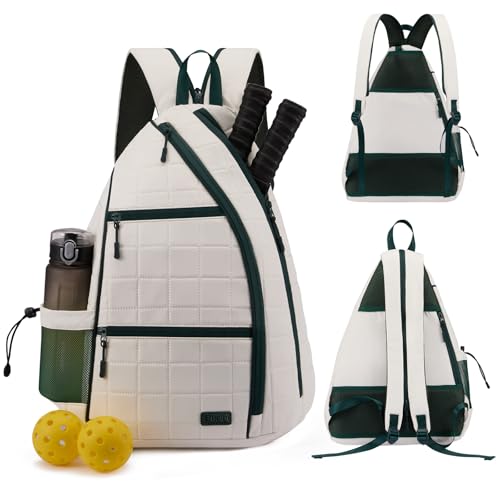 Sucipi Pickleball Bag for Women, Pickleballs Backpack with Fence Hook