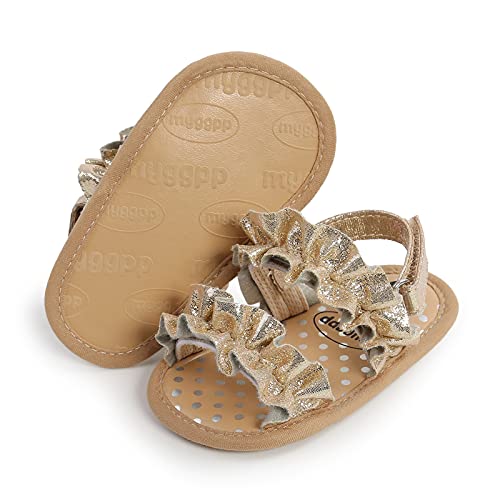 Image of Infant Baby Girls Boys Summer Sandals Premium Unisex Non Slip Rubber Soft Sole Breathable Toddler First Walker Outdoor Beach Shoes
