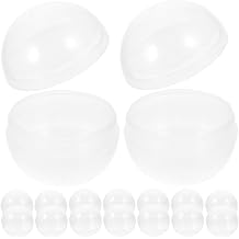 Mobestech Clear Claw Machine Capsules 3.14 Inch Transparent Round Balls for Toy Storage Display and Party Favor Packaging with Easy Snap Open Design 20 Pack