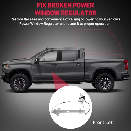 Image of BDFHYK 751-024 Power Window Regulator with Motor Front Left Compatible with Acura MDX 2001-2002
