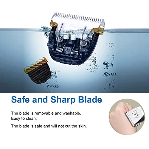 YIDON Dog Clippers Low Noise Cordless Rechargeable Professional Dog Grooming kit for Dogs Cats Pets[Upgrade] - Thumbnail 3