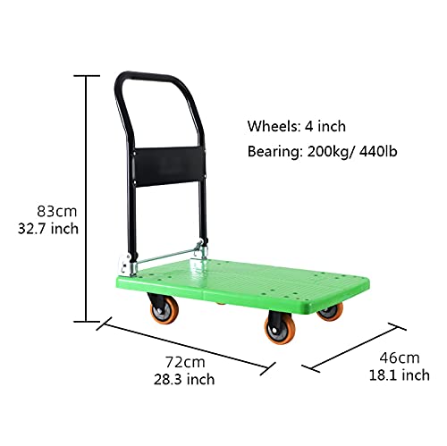 Chariot à plateforme pliante en acier robuste pour bureau - 2