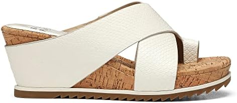 Donald Pliner SISU Snake Print Upper Heel Wedge Platform, Comfortable Women, Leather, Slide Sandals, White, 8.5 | Image 5