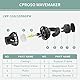 EXLECO Aquarium Strömungspumpe Wavemaker 6000L/H 8W Umwälzpumpe Magnet Wellenpumpe WAVE MAKER 360 ° schwenkbar für 80~100cm Süß- und Salzwasseraquarien Schwarz