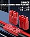 Orion Motor Tech Wire Connector 2 Pack, 50A Wire Harness Plug Kit for 6 to 12 Gauge Cables, 12V to 36V Battery Quick Connect Disconnect Set for Car Bike ATV Winches Lifts Motors More, Set of 2, Red