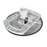 Base gris de policarbonato para bola E27