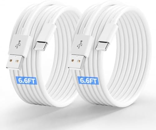 USB C Car Carplay Fast Charger Cable for iPhone 15 16 17/Air/Pro Max 6.6FT