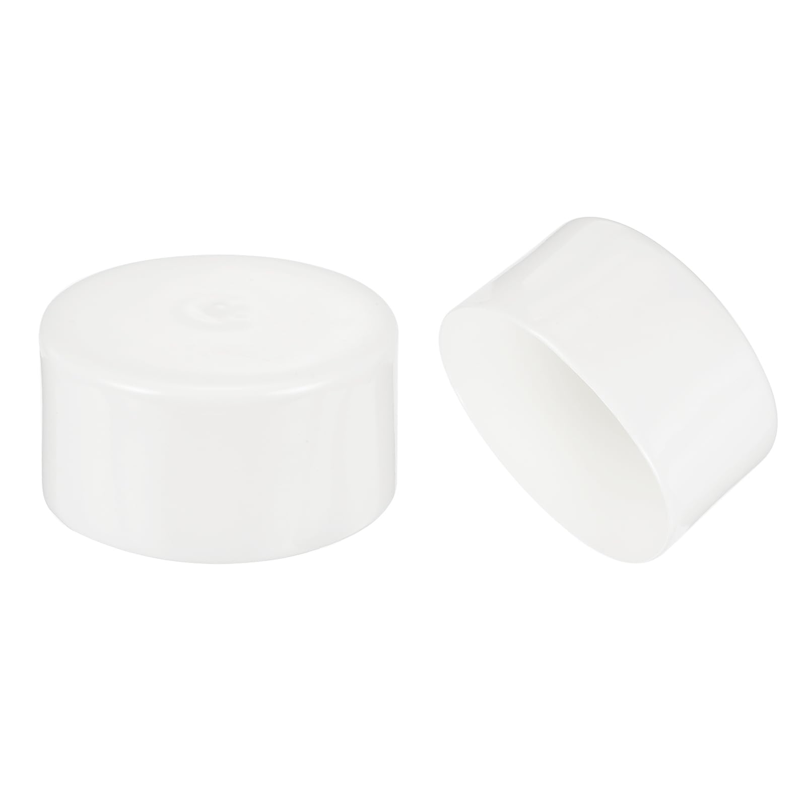 Tapas de extremo de plástico redondas uxcell de 95 mm para vallas y patas de muebles blancas