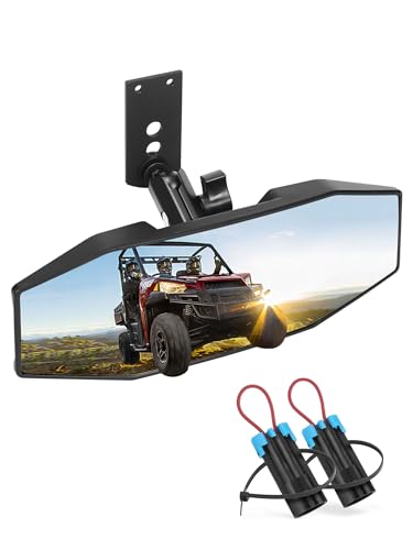 ZIDIYORUO Polaris Ranger Rear View Mirror, Adjustable Center Rearview Mirror for Polaris Ranger...