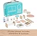Fisher-Price Wood Pretend Play Toy Dollhouse Carry Along, 15-Piece Wooden Portable Playset for Travel Preschool Kids Ages 3+ Years