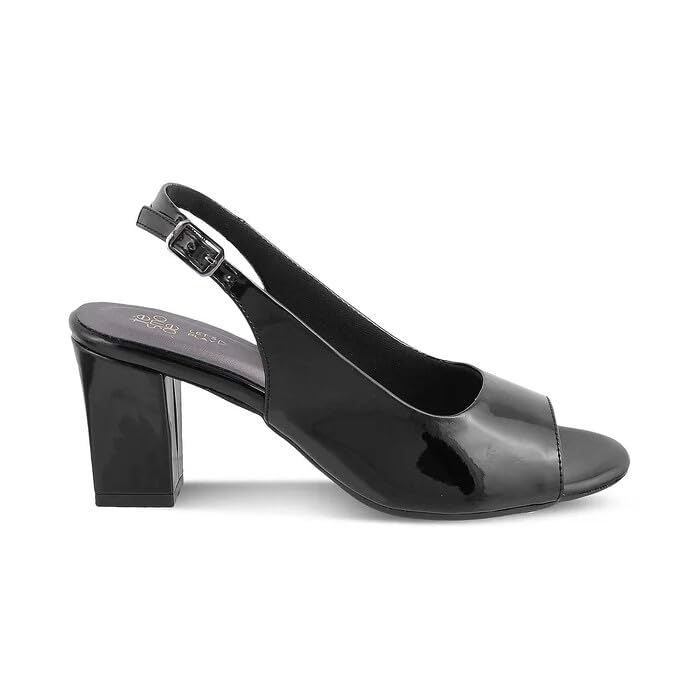 tresmode WOO Womens Block Heel Pump Sandals Black 4 UK / 37 EU - Open Toe 3 inch Heels Footwear Soft Comfortable (B0D8LFRN72) Amazon Price History, Amazon Price Tracker