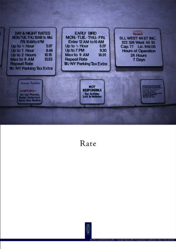 New York Photo #049 - Rate - vol 1 Art Photography Posters / Ad Copy (Japanese Edition)
