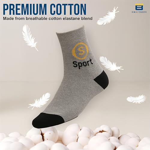 Image of CRAE Solid Ankle Socks for Men & Women | Modern Socks With Odour-Free Freshness | Breathable | Daily Use | Multicolor, Free Size